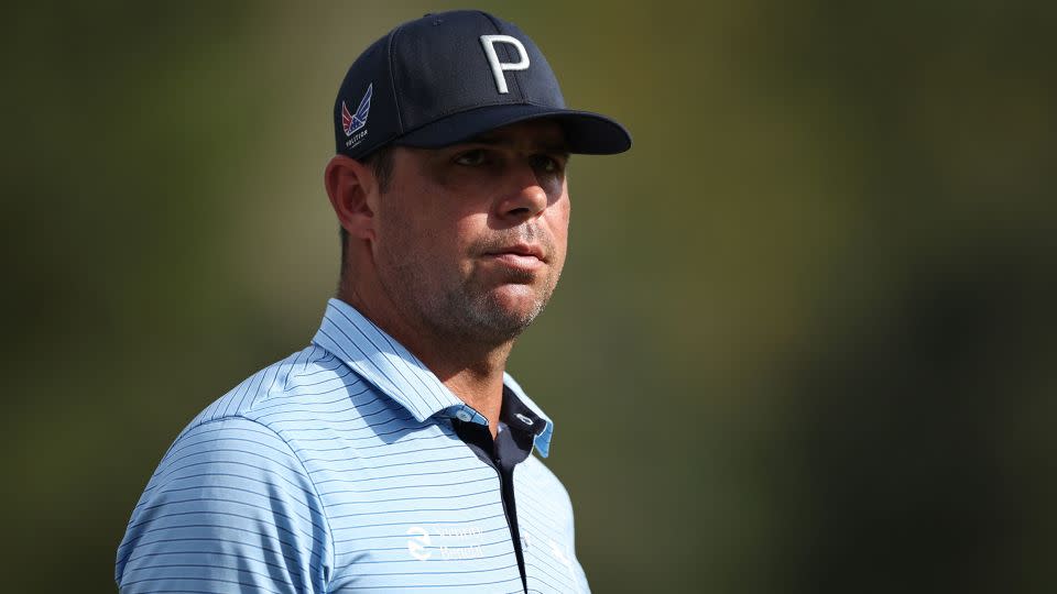 Woodland in action at his last event before surgery, the 2023 Wyndham Championship. - Jared C. Tilton/Getty Images