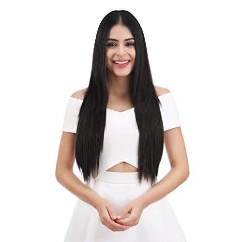 11) Straight Long Clip-In Hair Extensions