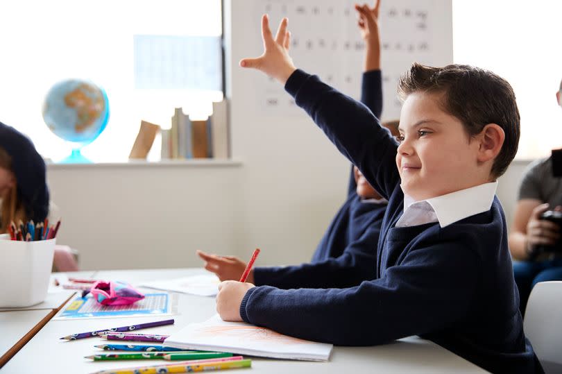 Student in classroom