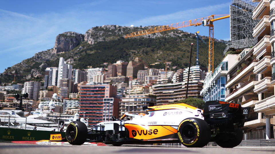 Seen here, Daniel Ricciardo in his McLaren at the picturesque Monaco track.