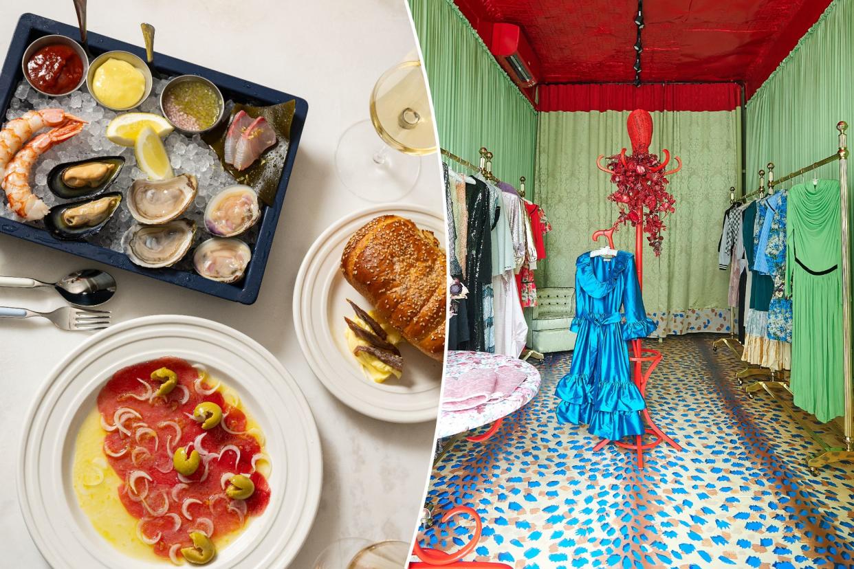 On the menu this week? Delicious bites at new East Village seafood bar Penny, followed by a dessert of fabulous fashion at Batsheva's new shop in Soho.