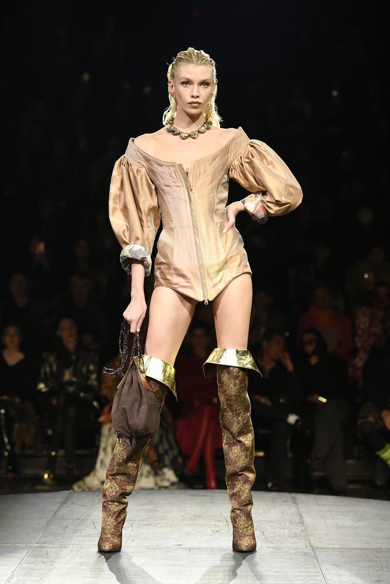 Runway at Vivienne Westwood RTW Spring 2023 photographed on October 1, 2022 in Paris, France.