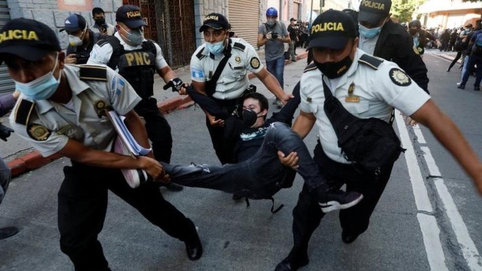 Protestas en Guatemala