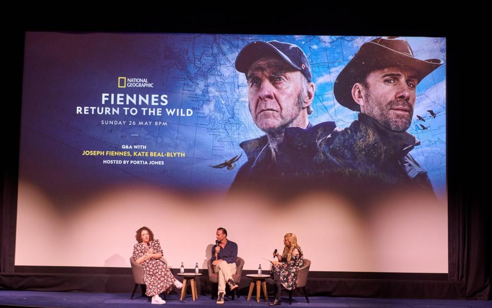 Joseph Fiennes took part in a question and answer session at the premiere of the series