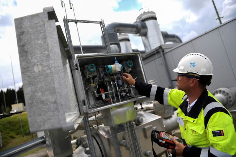 FILE PHOTO: Bierwang gas storage facility near Kraiburg am Inn