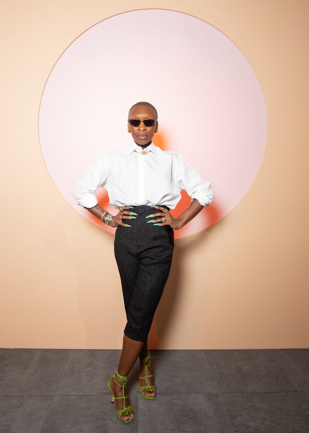 cynthia erivo in jimmy choo shades