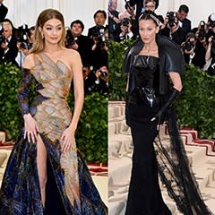 Gigi and Bella Hadid had two different takes on the 2018 Met Gala theme.