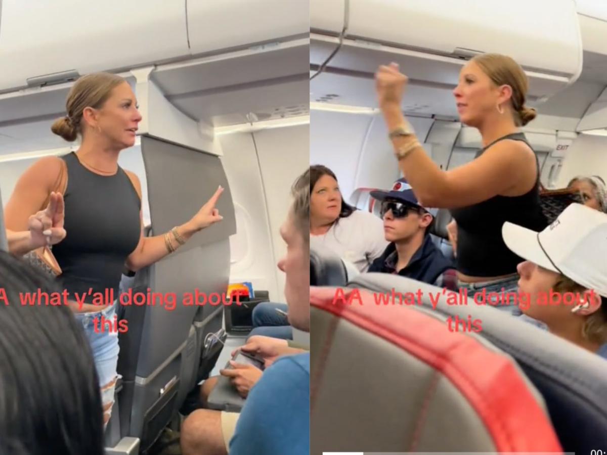 Пътник на American Airlines във вирусни видеоклипове, на които тя крещи и има срив, каза, че това е разбило живота й