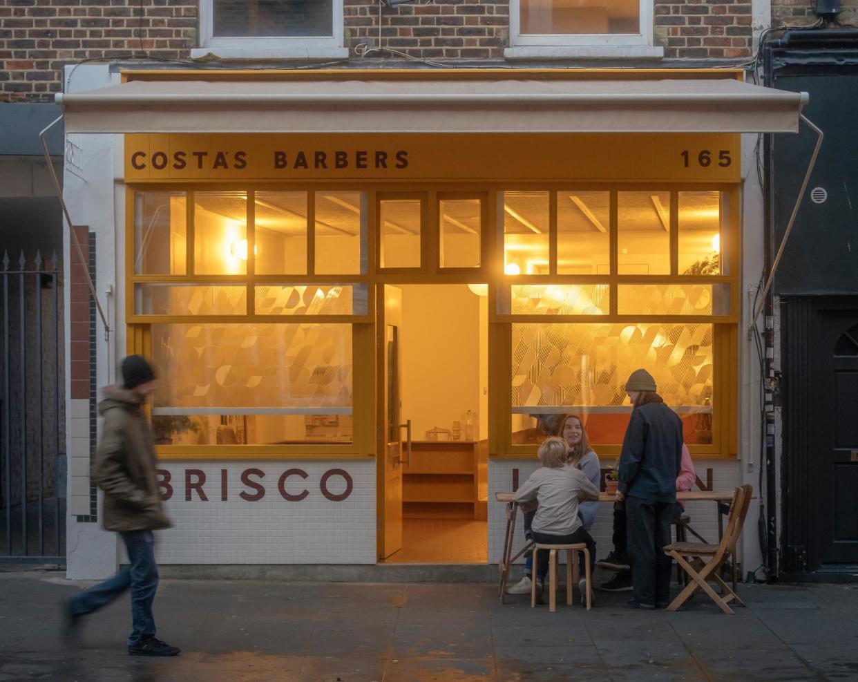 <span>‘Craft and delight’: Costa’s Barbers, a Battersea High Street barber shop turned office and home to architects Pandora Loran and Thom Brisco.</span><span>Photograph: Jim Stephenson</span>