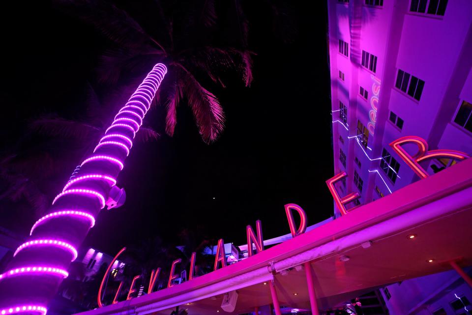 Jan 30, 2020; Miami, Florida, USA; A general view of the Clevelander Hotel on South Beach Miami prior to Super Bowl LIV between the San Francisco 49ers at Kansas City Chiefs.