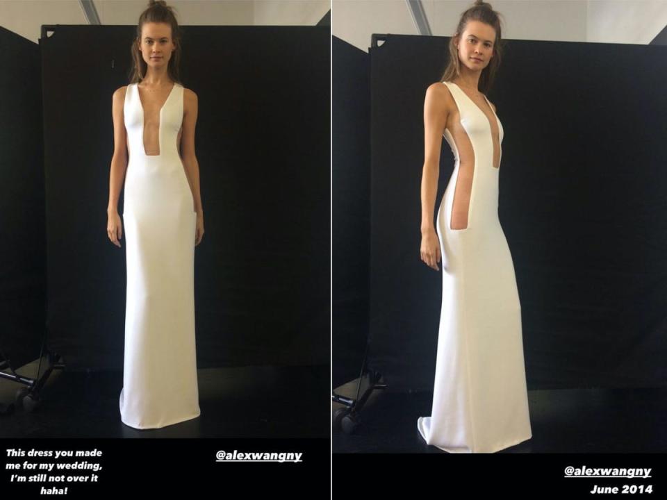 behati dress side by side