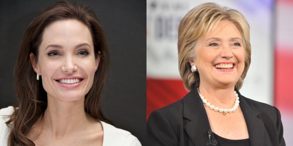 Angelina Jolie and Hillary Clinton