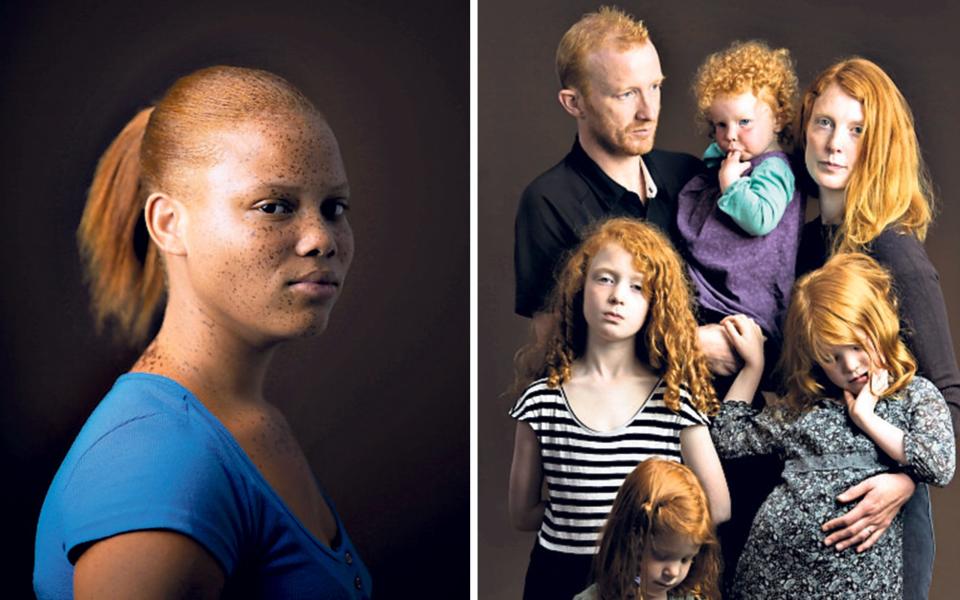 PIctured, Marteka Nembhard, Jamacia; left: the McKays for the Gingers photography project  -  Kieran Dodds