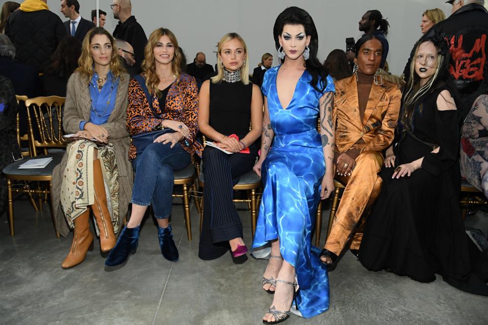 Sofia Sanchez de Betak, Lorena Vergani, Lady Amelia Windsor, VIolet Chachki, Richie Shazam and Allie X (Getty Images)