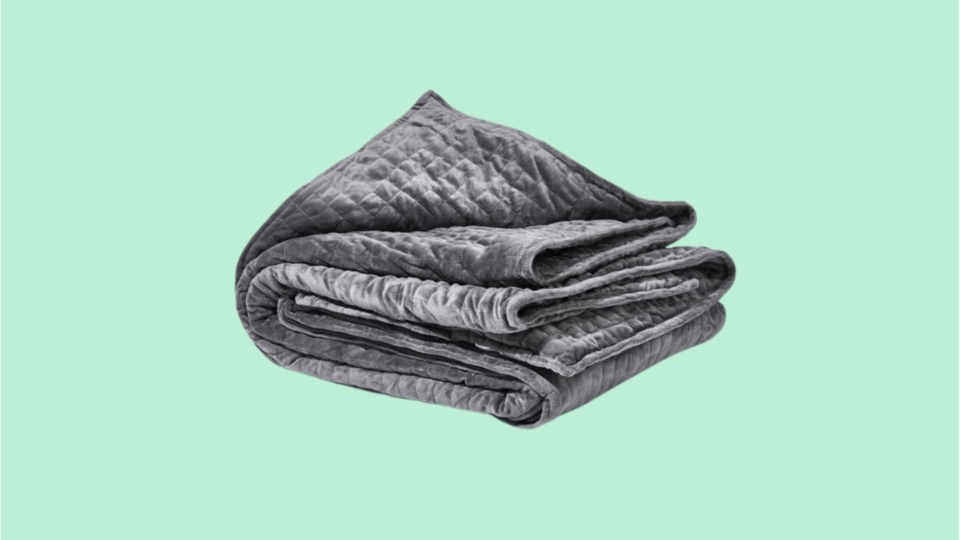 A weighted blanket provides warmth and relaxation.