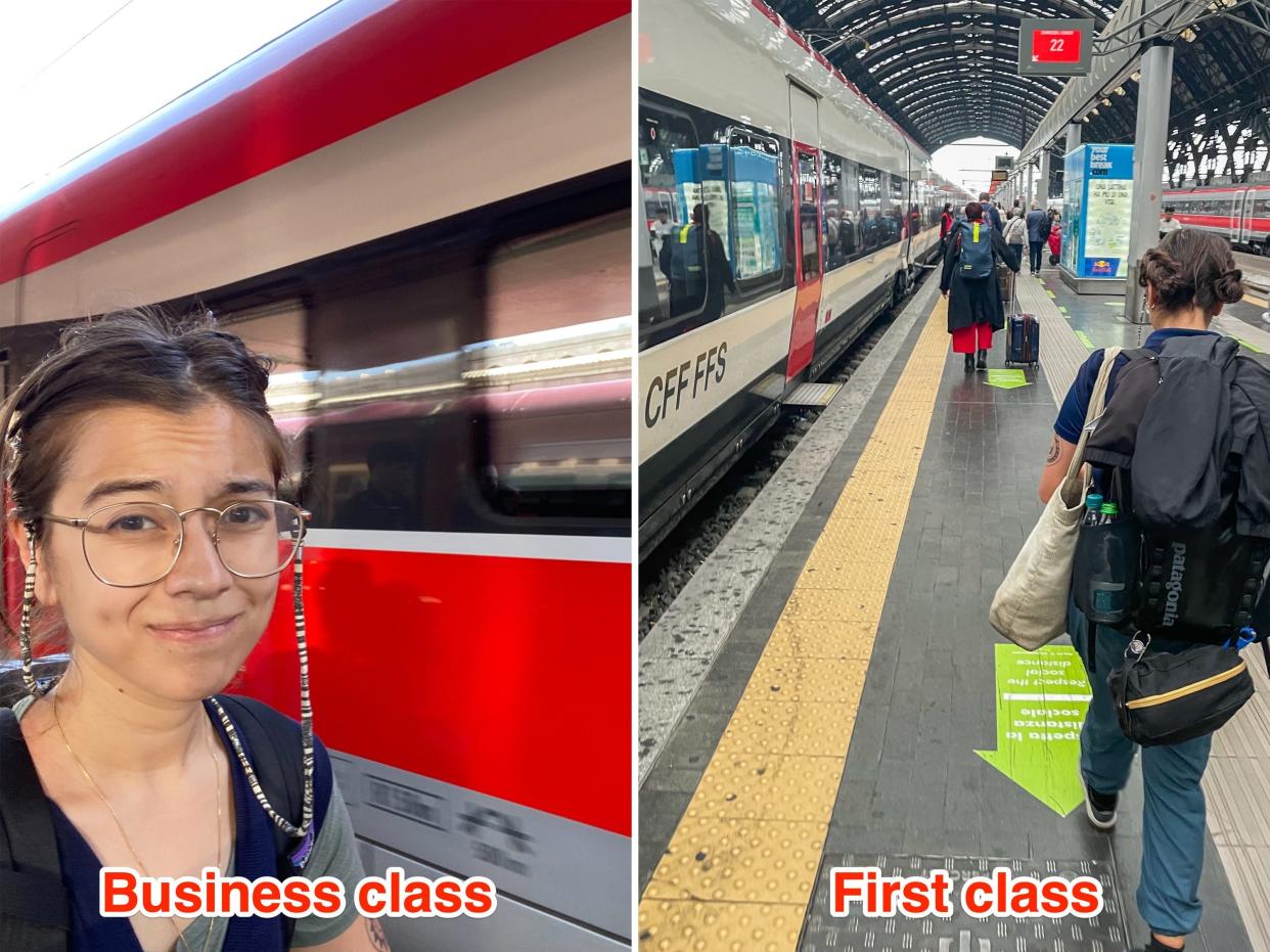 Insider's reporter compared every aspect of first and business class on two different Trenitalia trains in Europe.