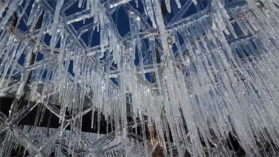 好美！霧淞讓武嶺白了頭 武陵農場冰柱如冰雪奇緣