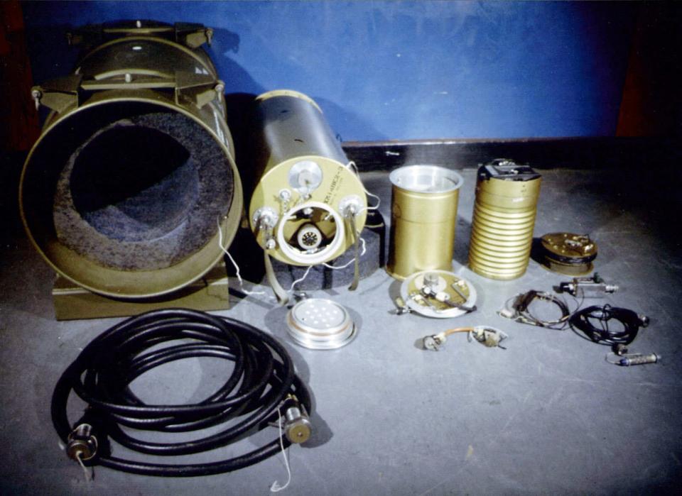 Internal view of a Medium Atomic Demolition Munition (nuclear landmine). <em>DoD</em>