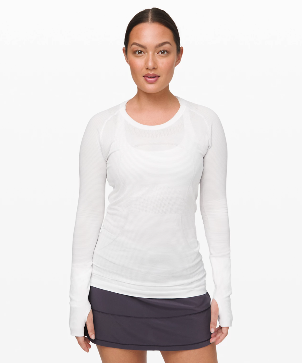 Swiftly Tech Long Sleeve Crew. Image via Lululemon.