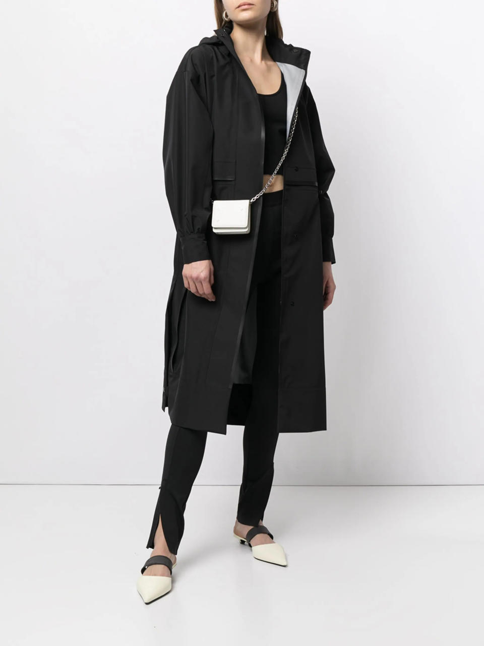 3.1 Phillip Lim Essential hooded parka coat (black)