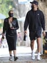 <p>Ashley Benson and G-Eazy grab a bite to eat before buying flowers and wine on Thursday in L.A.</p>