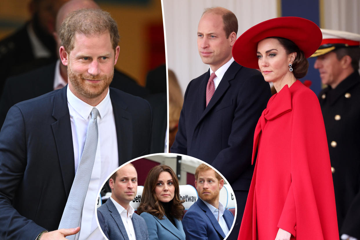 Prince William and Kate Middleton 'do not plan to reunite with Harry' during May UK visit