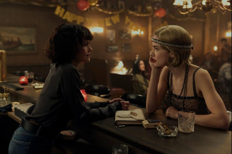 Carla Gugino (L) and Willa Fitzgerald star in "The Fall of the House of Usher." Photo courtesy of Netflix