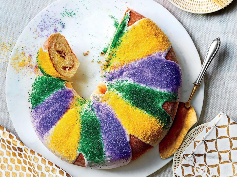 Praline-Cream Cheese King Cake