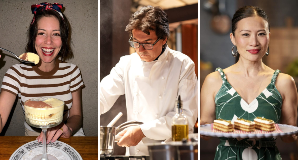 MasterChef Australia judges Sofia Levin, Jean-Christophe Novelli and Poh Ling Yeow. Credit: Instagram @sofialevin/Channel Ten 