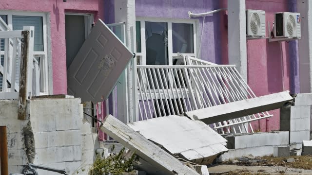 An inn damaged from Hurricane Idalia