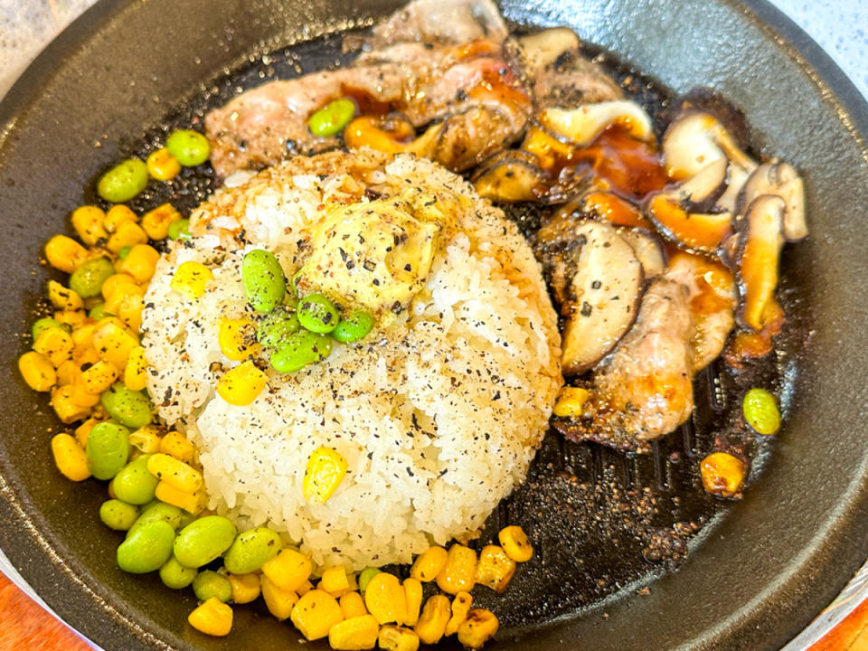 homemade pepper rice - pepper rice beef mushrooms truffles