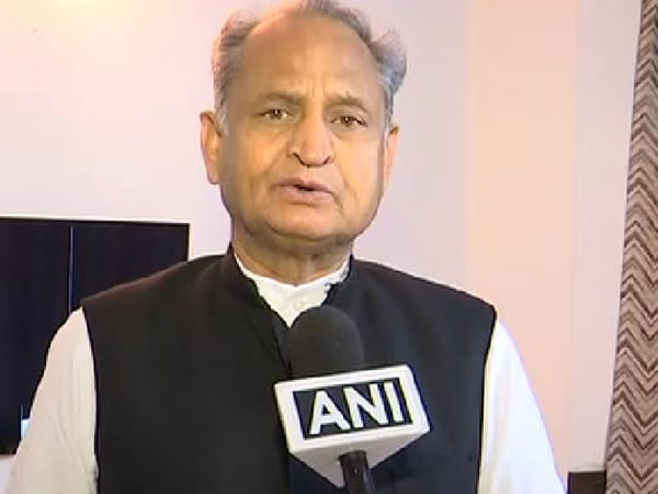 Rajasthan Chief Minister Ashok Gehlot. [File Photo/ANI]