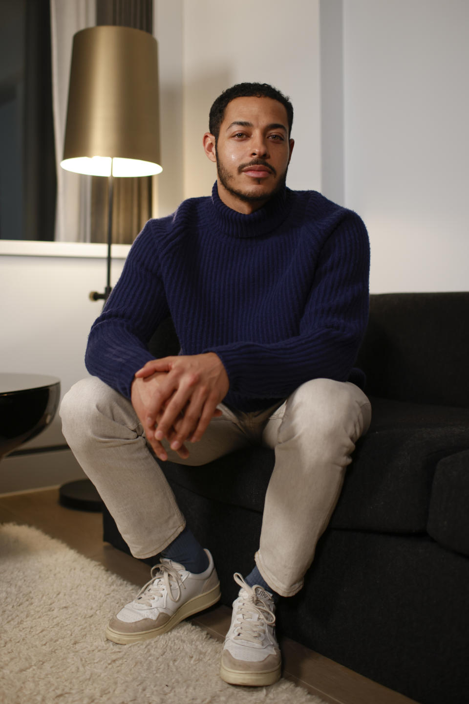 Daryl McCormack poses for a portrait on Sunday, Dec. 4, 2022 in London. McCormack has been named one of The Associated Press' Breakthrough Entertainers of 2022. (Photo by David Cliff/Invision/AP)