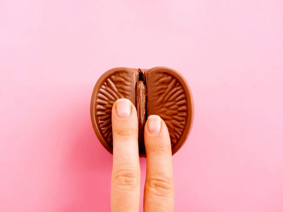 Chocolate orange masturbation image