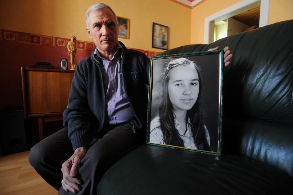 Jean-Pierre Laville, father of Isabelle, the first victim of Michel Fourniret In Mulhouse, France on March 11, 2008. / Credit: Pool DEMANGE/MARCHI/Gamma-Rapho via Getty Images