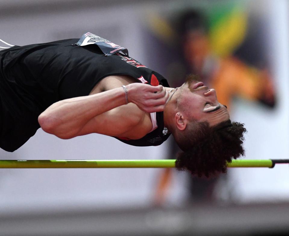 Texas Tech's Kaithon McDonald finished third in the men's high jump Saturday at the Big 12 outdoor track and field championships in Norman, Oklahoma.