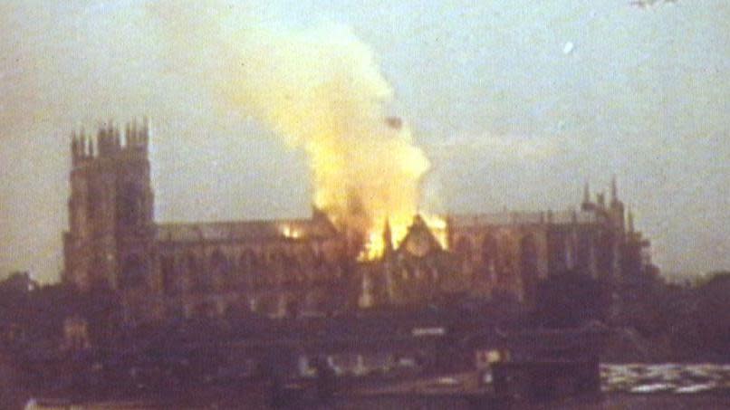 Fire at York Minster