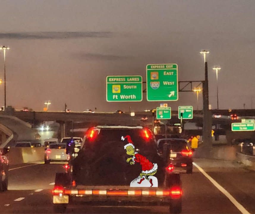 Mamie the Texas Capitol Christmas Tree traveled down Interstate 35 on Monday, | Courtesy Texas Parks and Wildlife