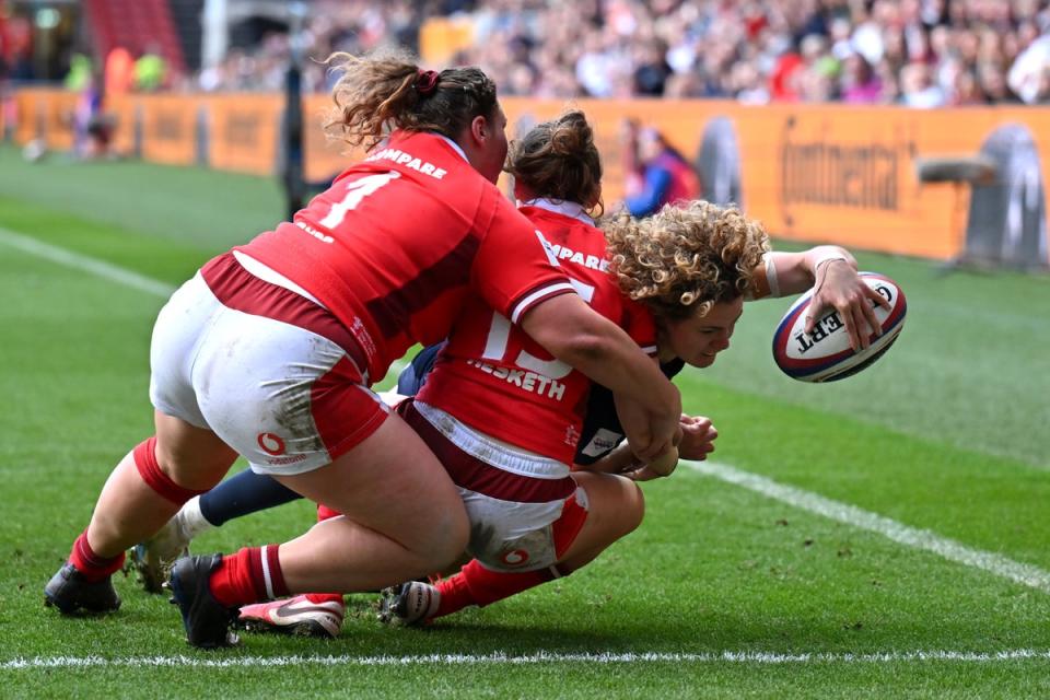 Ellie Kildunne scored twice in the corner for England (Getty Images)