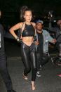 <p> Just a few hours after she rocked a&#xA0;dominatrix-y, latex gown&#xA0;and&#xA0;10-pound veil at the Met Gala, Bella Hadid&#xA0;showed up at the after party&#xA0;in a pair of open-toed mules that appear incredibly hard to walk in. It looks like Hadid is scrunching her toes in an effort to keep them from sliding off. </p>