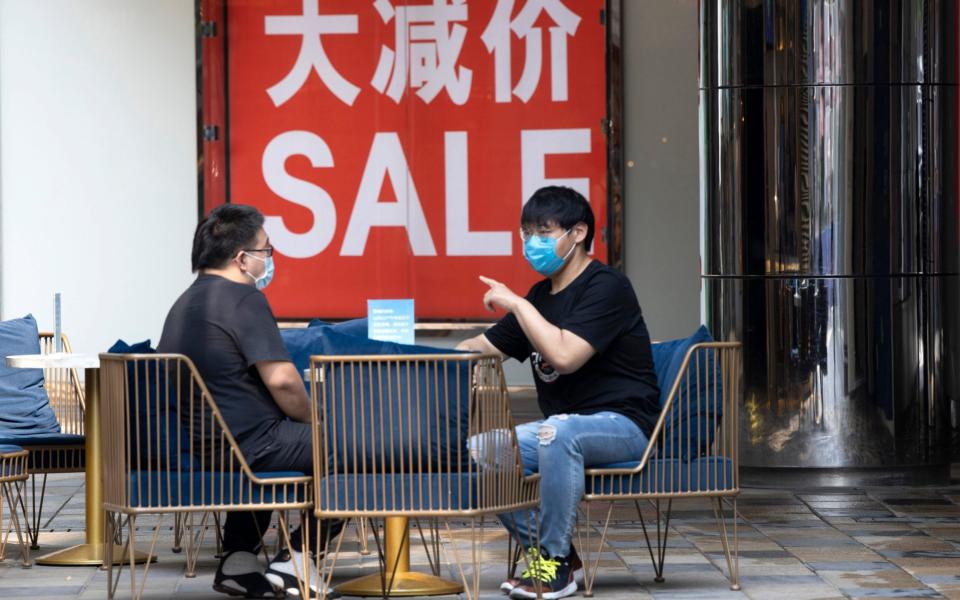 A Chinese retail district