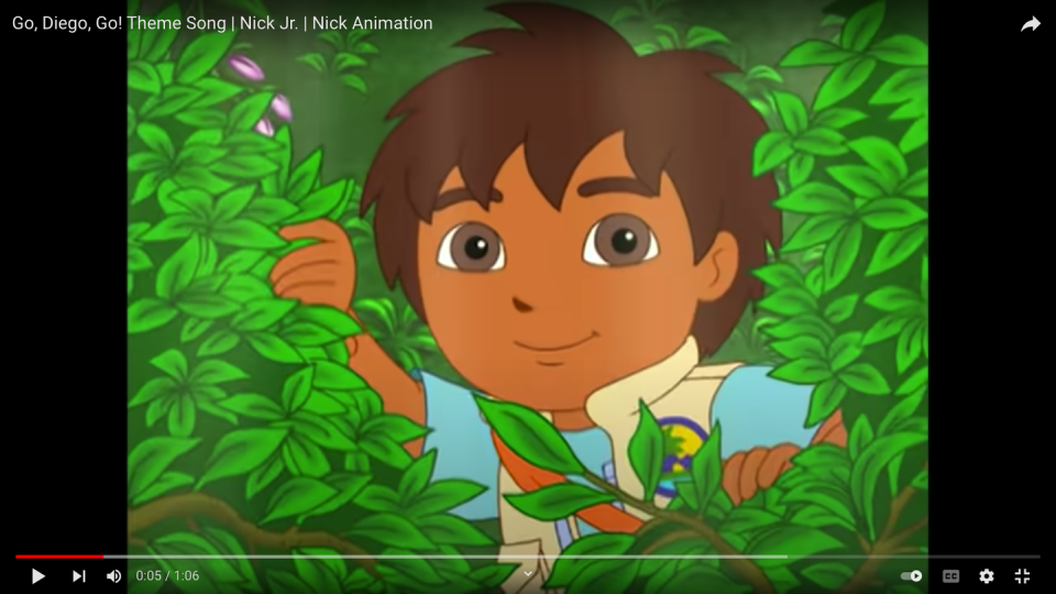 <p>What kid can resist watching a young boy rescuing animals in the rain forest alongside his pet jaguar? <a href="https://www.amazon.com/Chinta-the-Baby-Chincilla/dp/B001JGECT4/?tag=syn-yahoo-20&ascsubtag=%5Bartid%7C10055.g.38884917%5Bsrc%7Cyahoo-us" rel="nofollow noopener" target="_blank" data-ylk="slk:This series;elm:context_link;itc:0;sec:content-canvas" class="link ">This series</a>, which ran from 2005 to 2011, featured Diego, a cousin of <em>Dora, the Explorer</em>, who also makes an appearance in several episodes.</p><p><a class="link " href="https://www.amazon.com/Chinta-the-Baby-Chincilla/dp/B001JGECT4/?tag=syn-yahoo-20&ascsubtag=%5Bartid%7C10055.g.38884917%5Bsrc%7Cyahoo-us" rel="nofollow noopener" target="_blank" data-ylk="slk:WATCH ON AMAZON;elm:context_link;itc:0;sec:content-canvas">WATCH ON AMAZON</a></p>