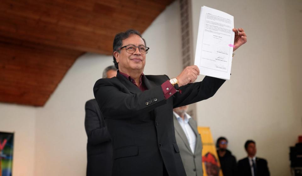 Presidente Gustavo Petro habla sobre la reforma laboral. Imagen: Presidencia