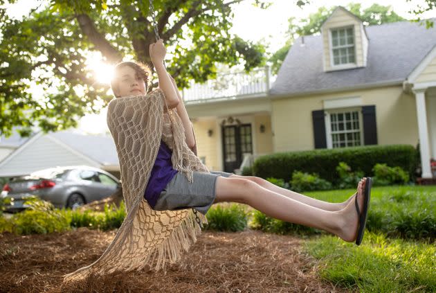 Fischer Wells, here on a neighborhood swing in Louisville, was apparently the only student affected by Kentucky's SB 83, which was enacted over the veto of the governor. (Photo: Alton Strupp for HuffPost)