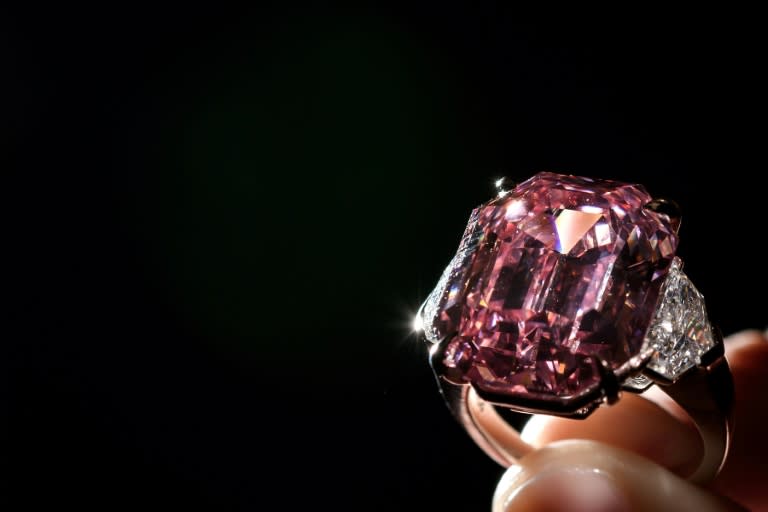 The Pink Legacy, a nearly 19-carat 'fancy vivid' pink diamond, was once owned by the Oppenheimer family