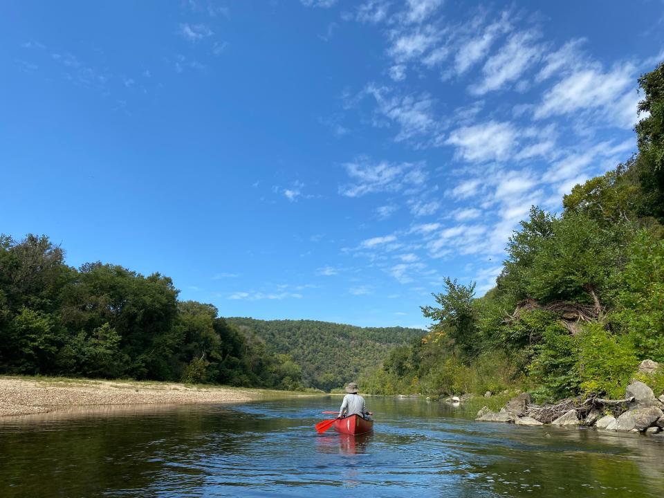 Along the Buffalo National River, the National Park Service oversees more than 95,000 acres containing three designated wilderness areas. The Buffalo National River winds through the Arkansas Ozarks and is often called the “crown jewel” of the state.