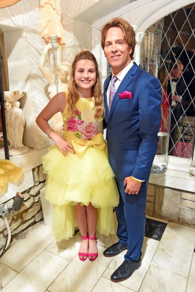 The 12-year-old and her father, Larry Birkhead, attended the annual event on Saturday.