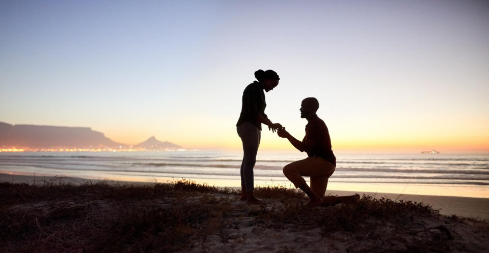 A proposal on the beach
