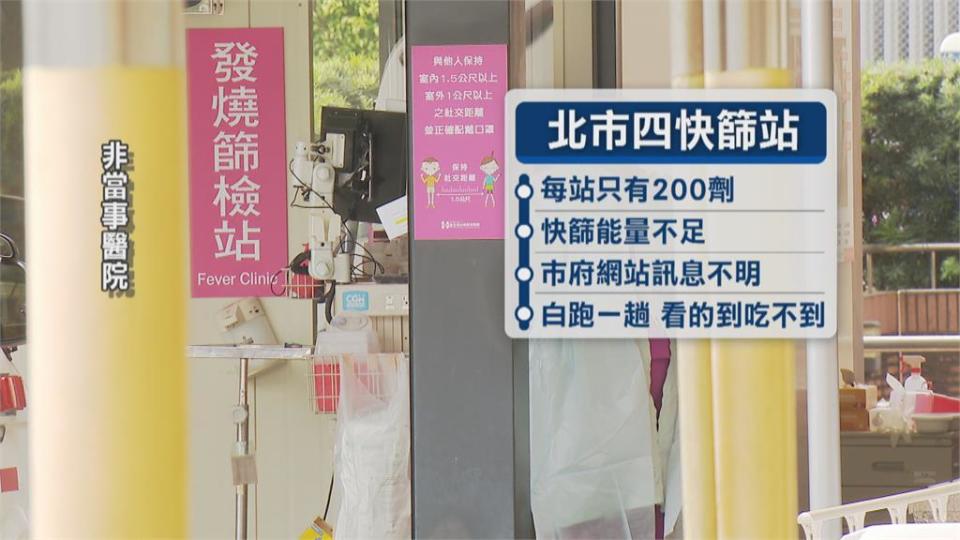 北市快篩站「一天限200人」「網站都沒寫」民眾氣炸！