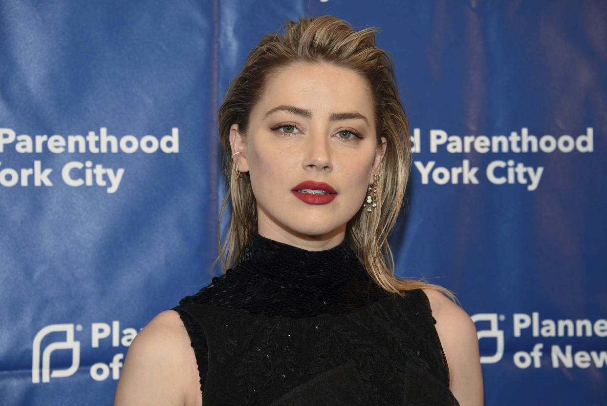 Actress Amber Heard attends the Planned Parenthood of New York City spring gala benefit at Center415 on Wednesday, May 1, 2019, in New York. (Photo by Evan Agostini/Invision/AP)